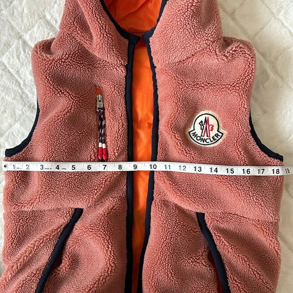 Moncler Kids polar fleece down Vest - Picture 3 of 10